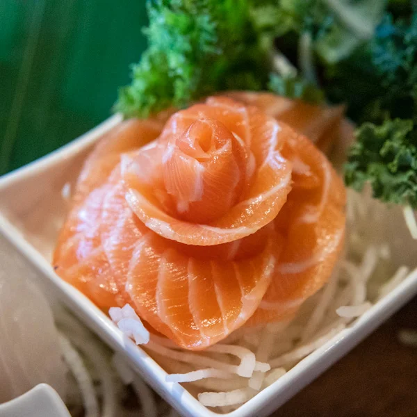 salmon sashimi